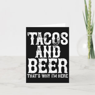 Tacos und Bier trinkende betrunkene Cinco De Mayo  Karte