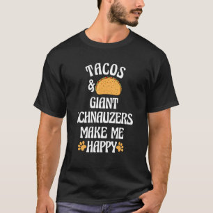 Tacos und Riesenschnauzer sind glücklicher Hunde-L T-Shirt