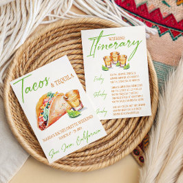 Tacos und Tequila Bachelorette Weekend Party Einladung