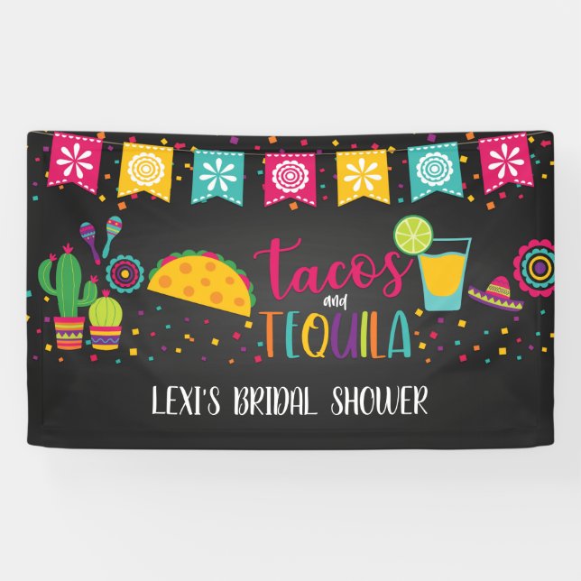 Tacos und Tequila Banner - Blk (Horizontal)