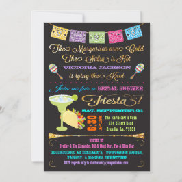 Tacos und Tequila Brautparty Mexican Fiesta Einladung