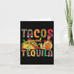 Tacos und Tequila Funny Drinks Taco mexikanische K Karte