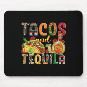 Tacos und Tequila Funny Drinks Taco mexikanische K Mousepad