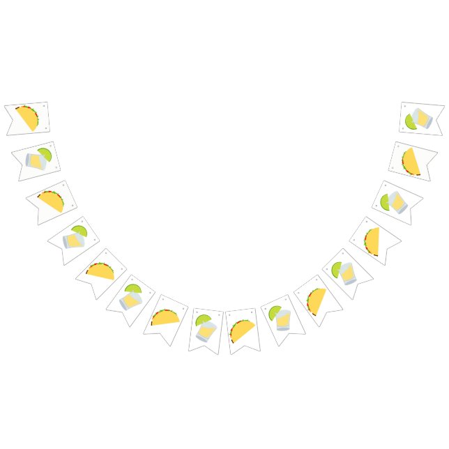 Tacos und Tequila Party Wimpelkette (Alle)