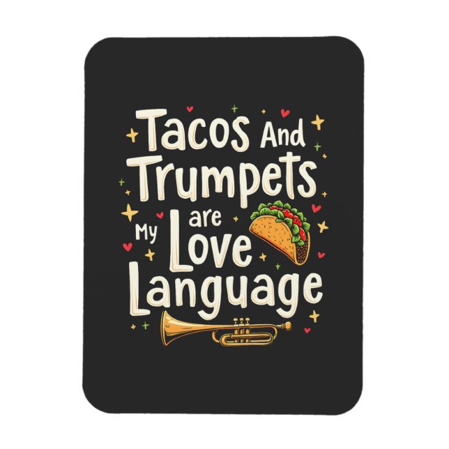 Tacos und Trumps sind meine Liebe in Mexiko Magnet (Vertikal)