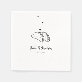 Tacos Wedding Napkin Serviette