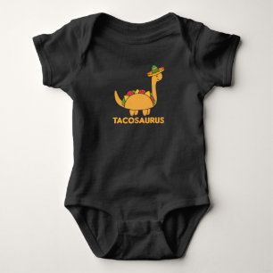 Tacosaurus Cinco De Mayo Dinosaur Funny Dino Baby Strampler
