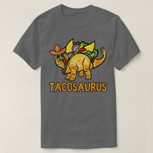 Tacosaurus Cinco de Mayo Funny Taco Dinosaur T-Shirt (Design vorne)