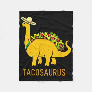 Tacosaurus Cinco De Mayo Shirt Funny Taco Dinosaur Fleecedecke