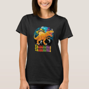 Tacosaurus Farbe Groovy trägt Hexenhut Geister und T-Shirt