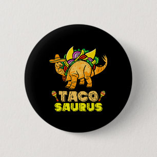 Tacosaurus Shirt Kid Taco Cinco De Mayo Kid Dinosa Button