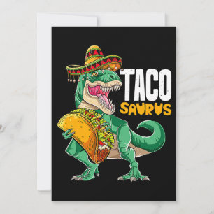 Tacosaurus Shirt Taco Cinco De Mayo Dinosaurier T  Einladung