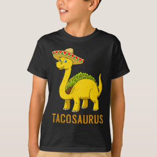 Tacosaurus Taco Dinosaur Cinco De Mayo Mexican Fie T-Shirt
