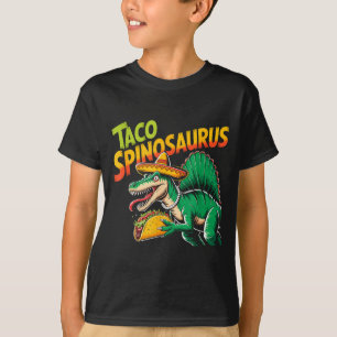 Tacosaurus Taco Spinosaurus Dinosaur Cinco de Mayo T-Shirt