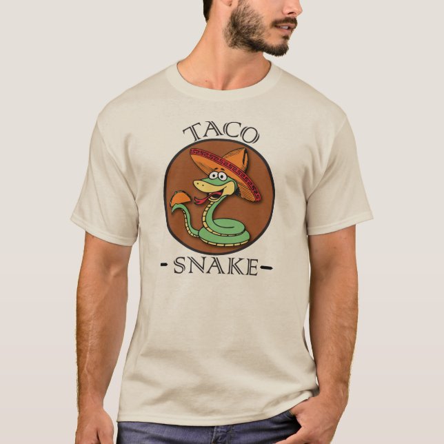 Tacoschlangenrestaurant-T-Shirt Mexikaner T-Shirt (Vorderseite)