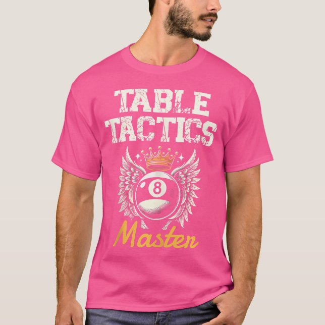 Tactics Master Pool Billiard T-Shirt (Vorderseite)