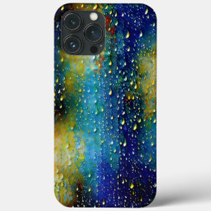 Tactile blaugelbe Regenfälle der Aqua Case-Mate iPhone Hülle