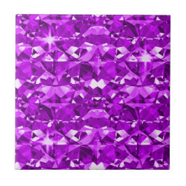 Tadellos lila Diamanten Fliese