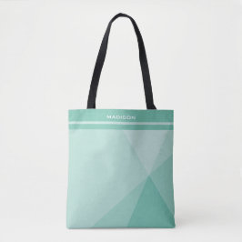 Tadellose grüne geometrische Dreiecke Tasche