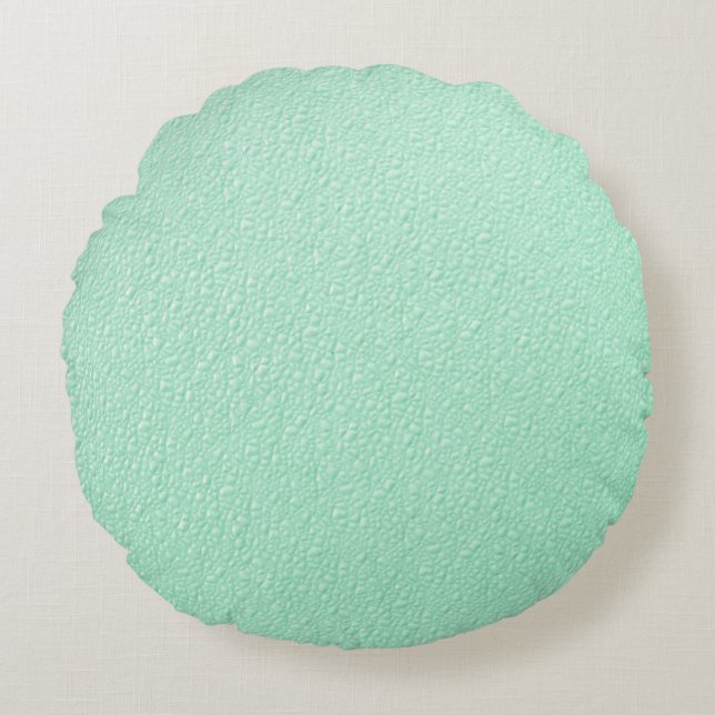 Tadellose grüne modische Pastellfarben Rundes Kissen (Vorderseite)
