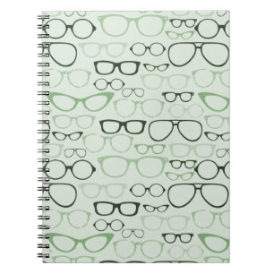 Tadellose Hipster-Gläser Notizblock