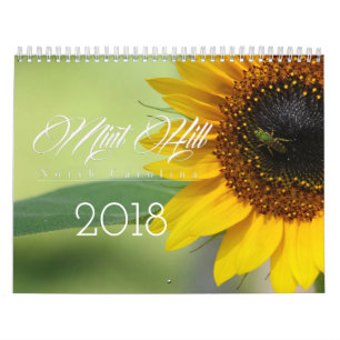 Tadellose Hügel-North Carolina-Kalender Kalender