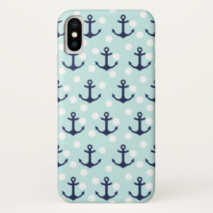 Tadellose nautischTupfen und Marine-Blau-Anker title_seo2