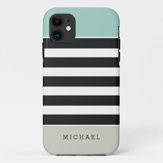 Tadellose weiße schwarze beige Streifen - Case-Mate iPhone Hülle