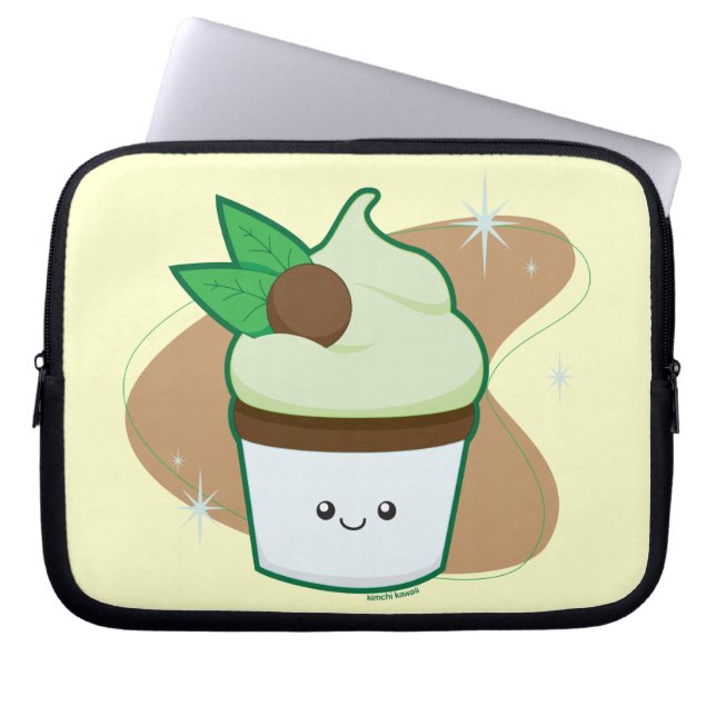 Tadelloser Chip-kleiner Kuchen Laptopschutzhülle (Vorderseite)