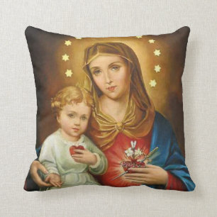 Tadelloser EngelMonstrance Herz-Marys Fatima Kissen