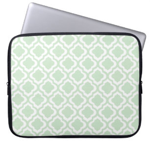 Tadelloser grüner Marokkaner Quatrefoil Klee Laptopschutzhülle