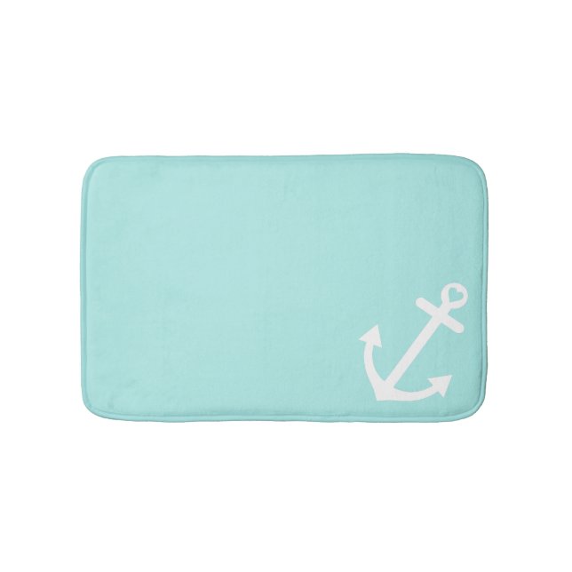Tadelloser Liebe-Anker nautisch Badematte (Vorderseite)
