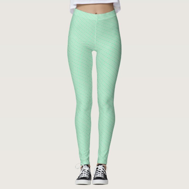 Tadelloses Häschen-Diamant-Satin-Muster Leggings (Vorderseite)