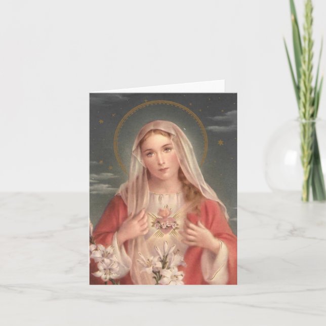 Tadelloses Herz von Mary Karte (Vorderseite)