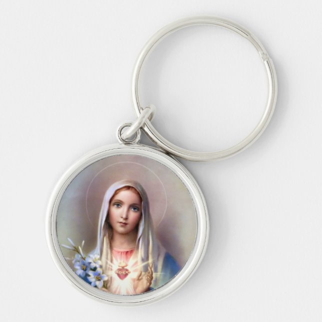 Tadelloses Herz von Mary Schlüsselanhänger (Vorne)