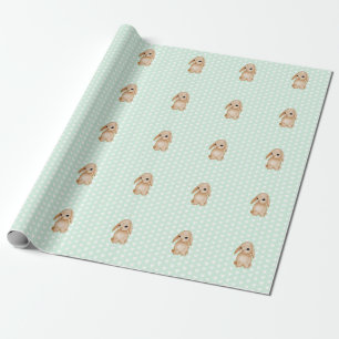 Tadelloses Herzmuster-Häschen-Packpapier Geschenkpapier