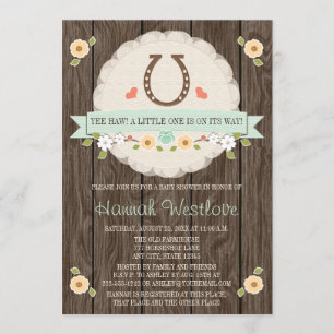 TADELLOSES HUFEISENWestern-GESCHLECHTS-NEUTRALE Einladung