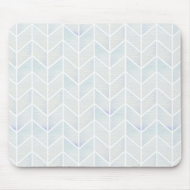 Tadelloses Zickzack Pastellmuster des modernen Mousepad (Vorne)