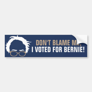 Tadeln Sie mich nicht, ich wählte für Bernie! Autoaufkleber