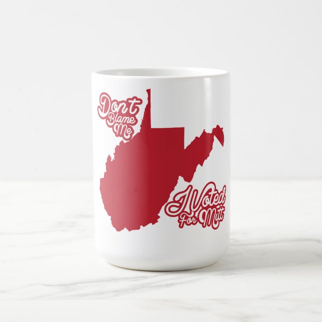 Tadeln Sie mich nicht, ich wählte für Mitt Romney Kaffeetasse (Mittel)