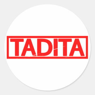 Tadita Briefmarke Runder Aufkleber