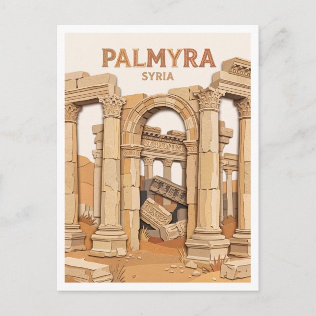 Tadmor-Tempel Syrien Postkarte (Vorderseite)
