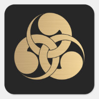 Tadpole Mon Japanischer Samurai-Clan gebürstetes G