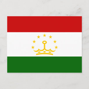 Tadschikistan Flag Postkarte