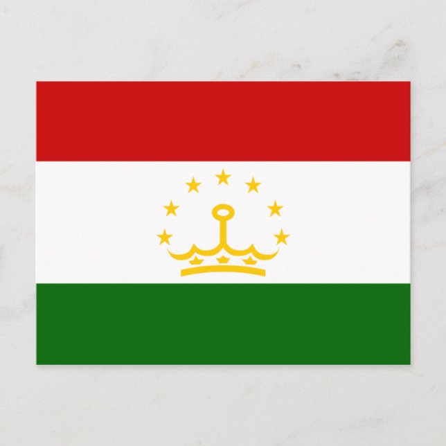 Tadschikistan Flag Postkarte (Vorderseite)