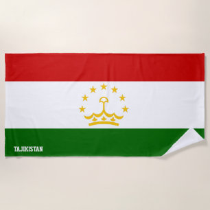 Tadschikistan Flag Splendid Patriotic Strandtuch