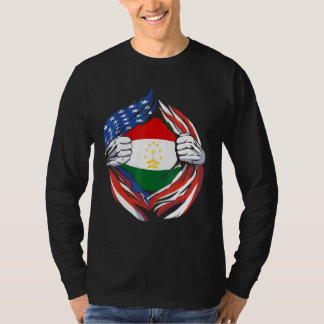 Tadschikistan-Flagge Amerikanisch Stolz Auf Mein T T-Shirt