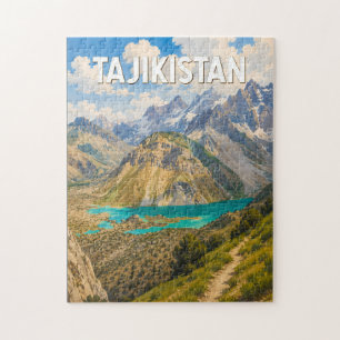 Tadschikistan Illustration Reise Kunst Vintage