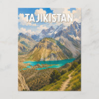 Tadschikistan Illustration Reise Kunst Vintage