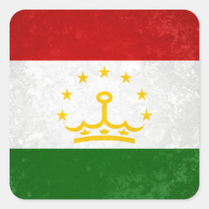 Tadschikistan Quadratischer Aufkleber